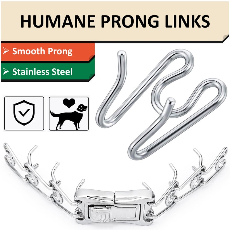 DEYACE Dog Collar Extra Links 3.0/3.2mm, Designed for Training Collars (4 Pack) Stainless Steel Smooth Surface Dog Training Collar Links - Image 4